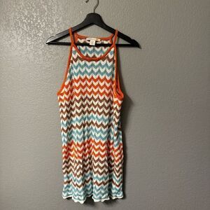 C&C California Chevron Knit Dress/Swim Coverup Women's Size  L